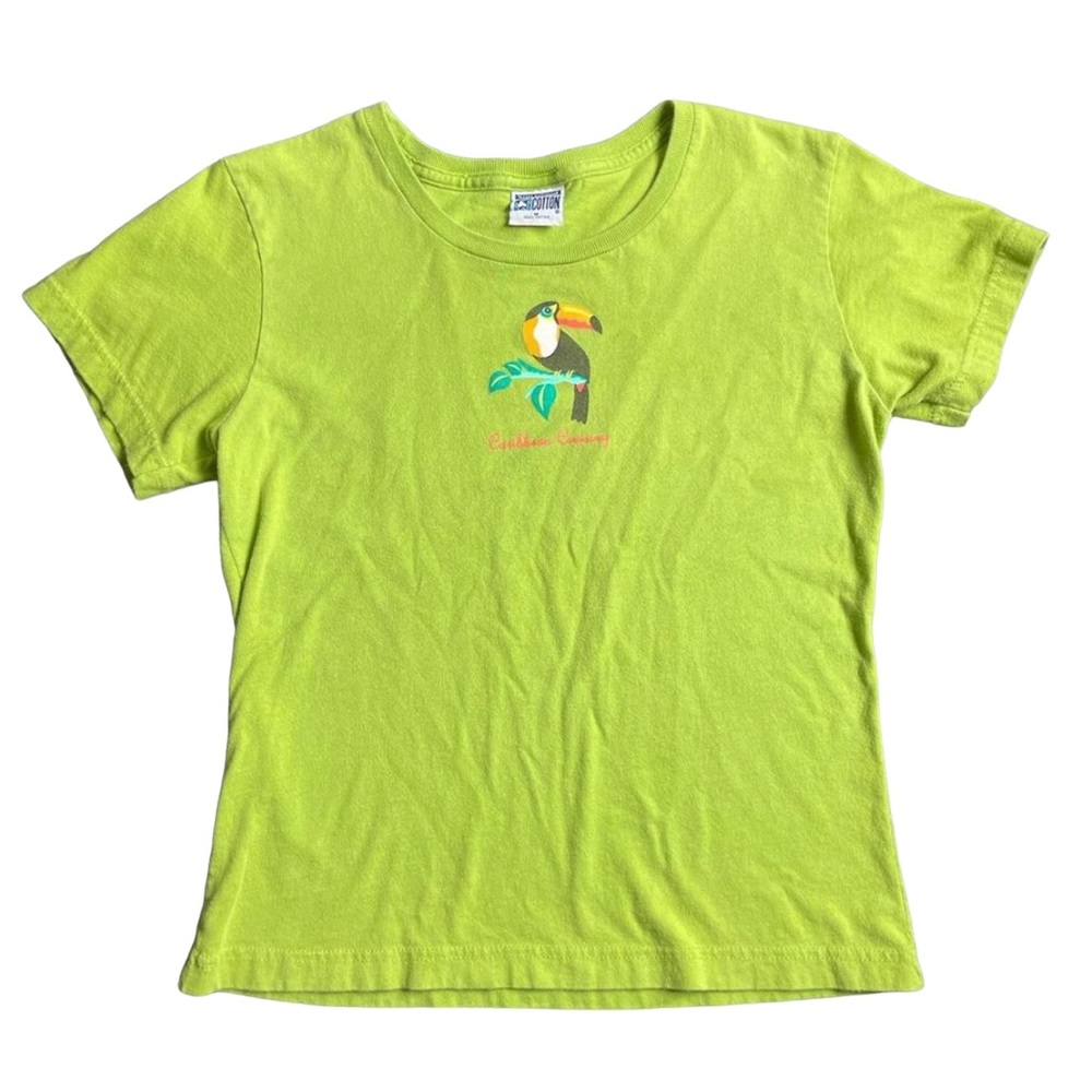 Y2K toucan graphic baby tee